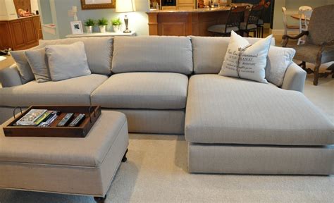 deep cushion sofa with chaise.